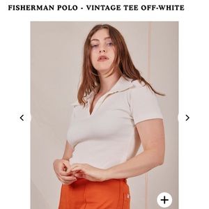 Big Bud Press Fisherman Polo - Vintage Off-White - xxs